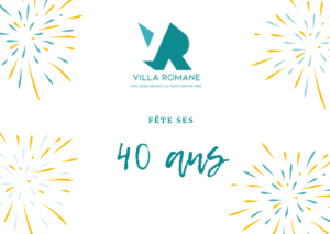 Logo villa romane 40 ans